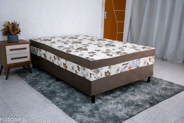.Cama Box Casal Resende Luxo 138x188x60 bio star( prem).