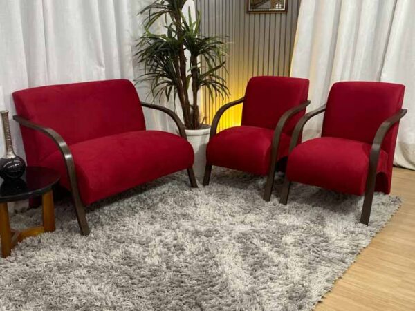 Conjunto Poltronas Braço Madeira  México (alp)