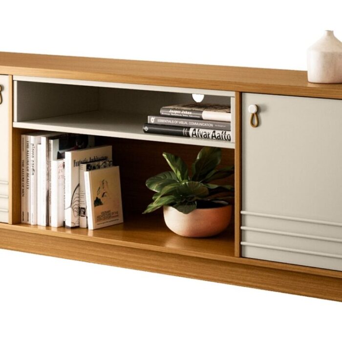 Rack até 75″ Colorado Nature/Off White – LINEA BRASIL (tt) - Imagem 3