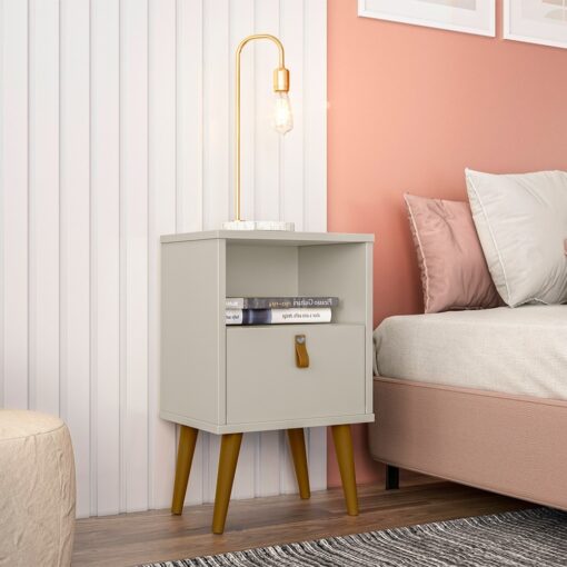 Mesa de Cabeceira Búzios Off White – LINEA BRASIL (tt).