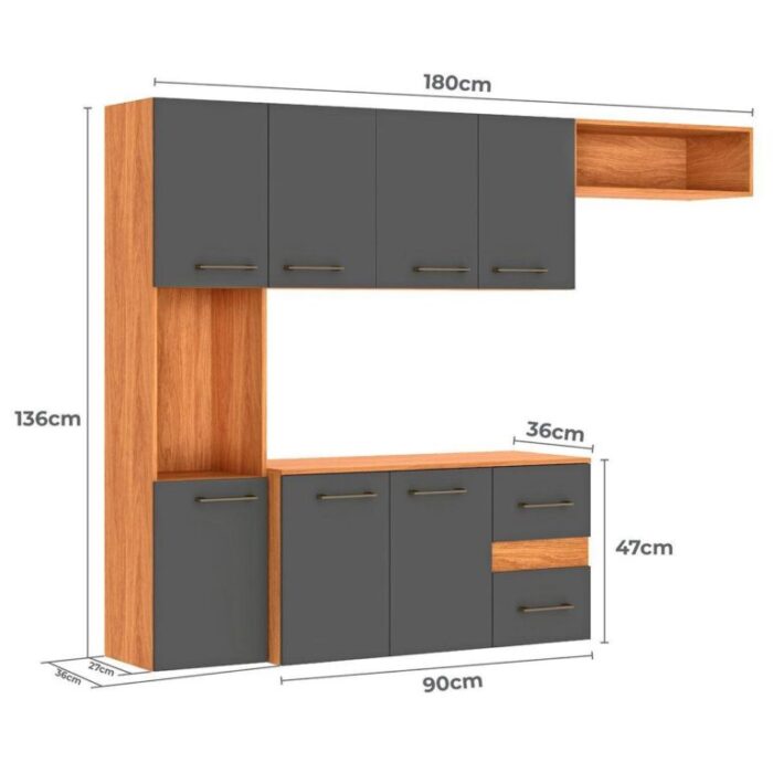 Cozinha Suspensa Mila CM16 1,80 m – FELLICCI (tt) - Imagem 5