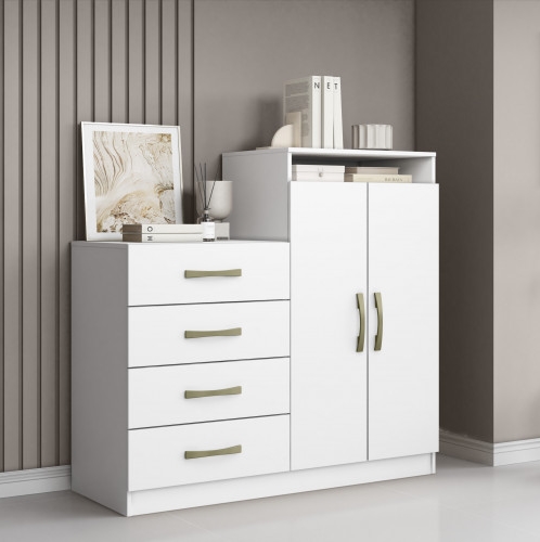 Cômoda Londres Branco – ARAMÓVEIS  (tt).
