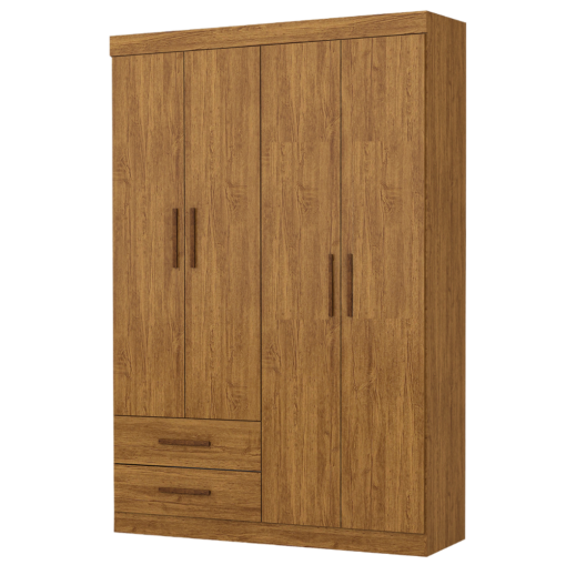 Guarda-Roupa 4 Portas Hércules 1,185 m (Sem Espelho) – CARIOCA MÓVEIS (tt)