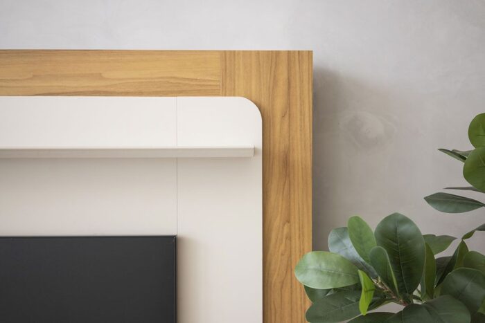 Home p/ TV até 70 Pol Munique c/ 3 Portas 2 Prateleiras e LED 190x200cm - Linea Brasil (rn) - Imagem 5