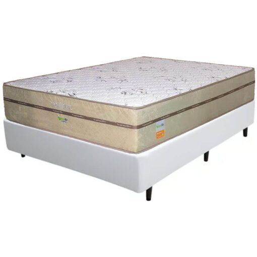Colchão Casal Toronto + Base Box Simples 138x188 – ECOTEC + BIOSTAR (tt).