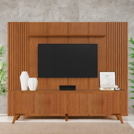 Painel até 75″ Union 2,34 + Rack Atenas 2,20 m Naturale – MAVAULAR (tt)