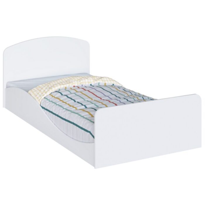 Cama Solteiro Lua Branco Brilho – PEROBA MÓVEIS (tt) - Imagem 3