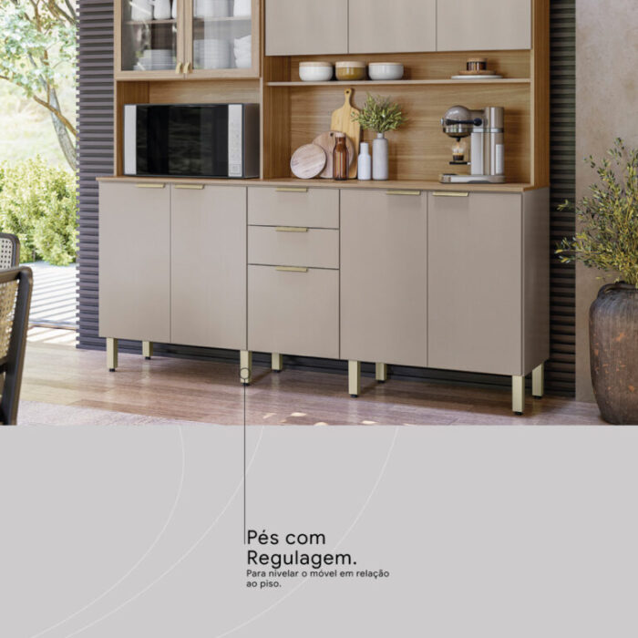 Kit Cozinha Amora 1,98 m Prime TX – DEMÓBILE (tt) - Imagem 5