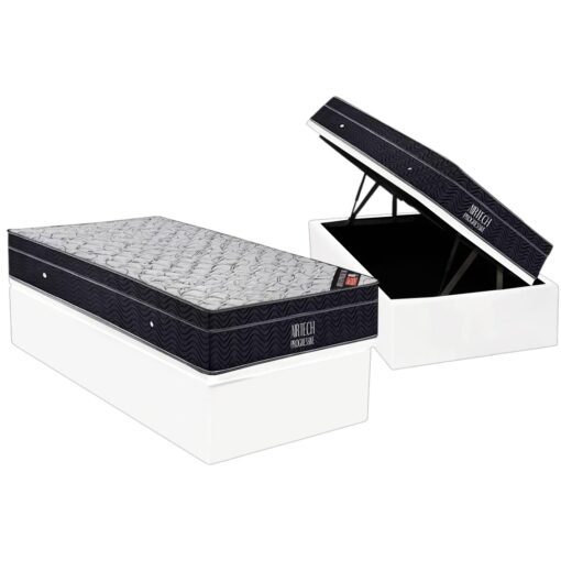 Colchão Solteiro Airtech Progressive D26 + Base Box Baú Biostar – ORTOBOM + BIOSTAR (tt)