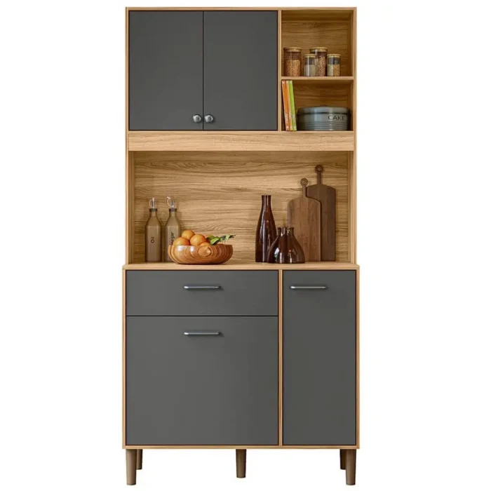 Armário de Cozinha Erva Doce 90cm 4 Portas 1 Gaveta Nicioli (pr) - Imagem 2