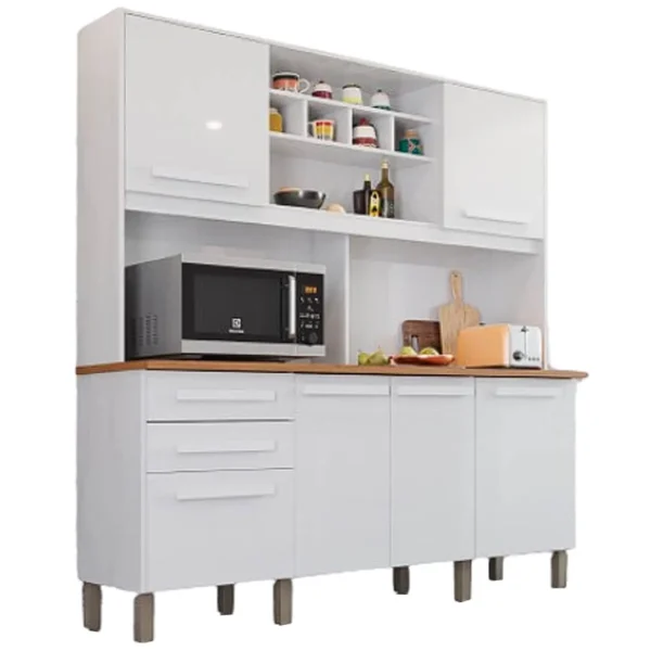 Armário de Cozinha Luna 6 Portas 2 Gavetas Imop (pr)
