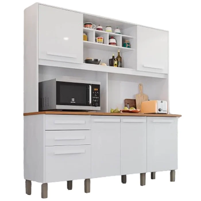 Armário de Cozinha Luna 6 Portas 2 Gavetas Imop (pr)