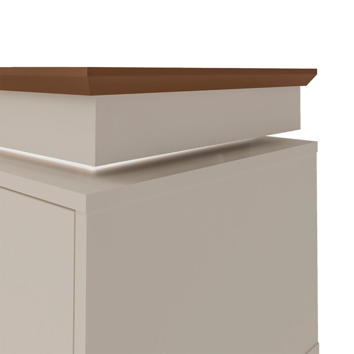 Rack Lumina Pinho e Off White 180 cm (pr) - Imagem 4