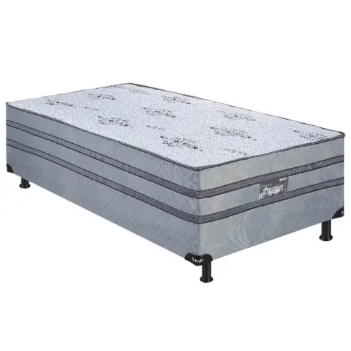 Cama Box Prestige Solteiro com Molas Ensacadas 88x188x60cm Ecotec (pr)