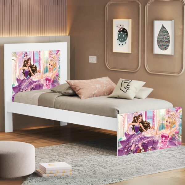 Cama Solteiro Marina (Menina) Barbie 004 – MADEC/VJ MÓVEIS (tt)