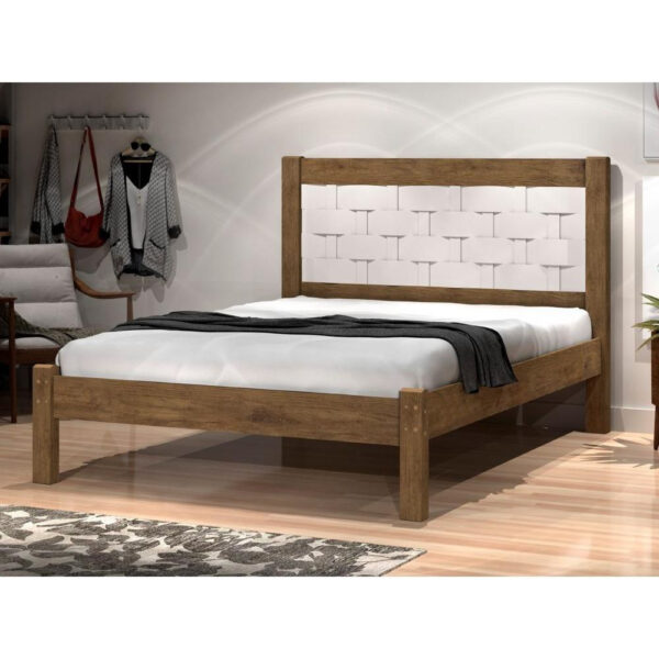 .Cama Casal Laila Jequitiba.Off White Flex J A Moveis (sr).