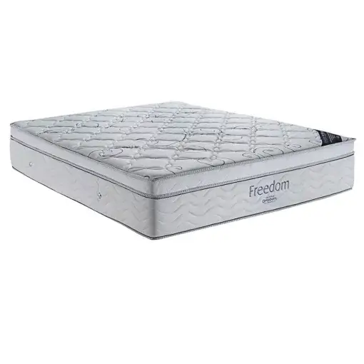 Colchão Freedom Queen Size de Molas Ensacadas com Pillow Top 32x198x158cm Ortobom (pr-rn)