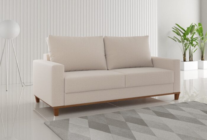 Estofado Living Felicia 180 3 Lgs Linho Bronze Viero (sr)