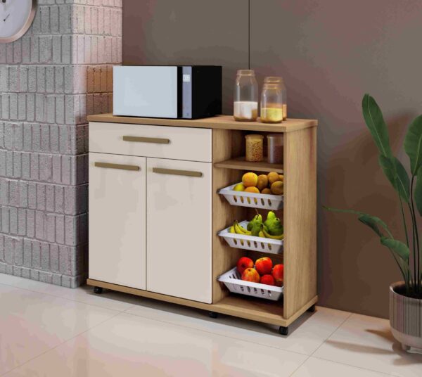 Fruteira Salinas 107 2P1G1N3Cestos Cinamomo.Off White Arte Moveis (sr)