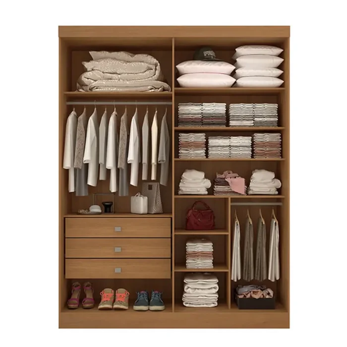 Guarda Roupa Da Vinci Casal 4 Portas 3 Gavetas D Doro (pr) - Imagem 5