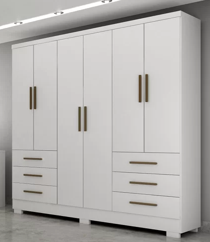 Guarda roupas Encant 6 portas e 6 gavetas Novo Horizonte (rn)
