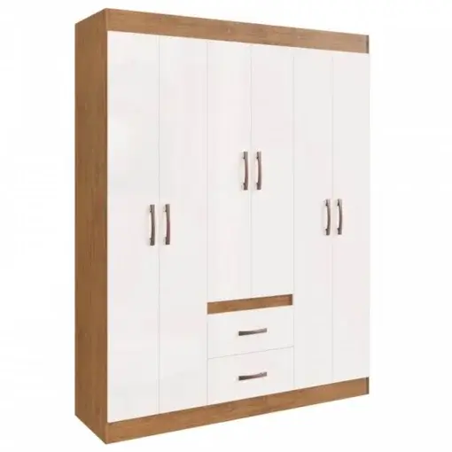 Guarda Roupa Montevideu Casal 6 Portas 2 Gavetas Doripel (pr)