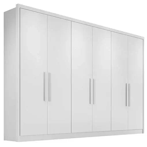 Guarda Roupa Robust Casal Sem Espelho 6 Portas 8 Gavetas Novo Horizonte (pr)