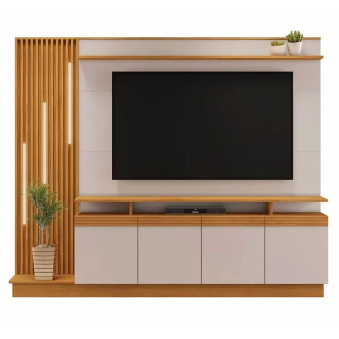 Home Absoluto Estante para TV até 65 Polegadas com LED 4 Portas JCM (pr) - Imagem 4