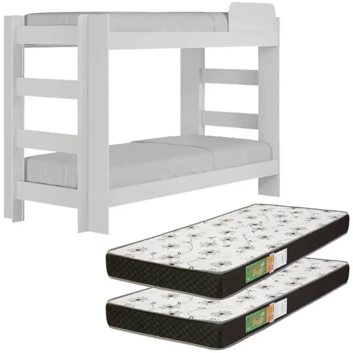 Kit Beliche Florida com 2 Colchões Solteiro D20 88×188 (pr)