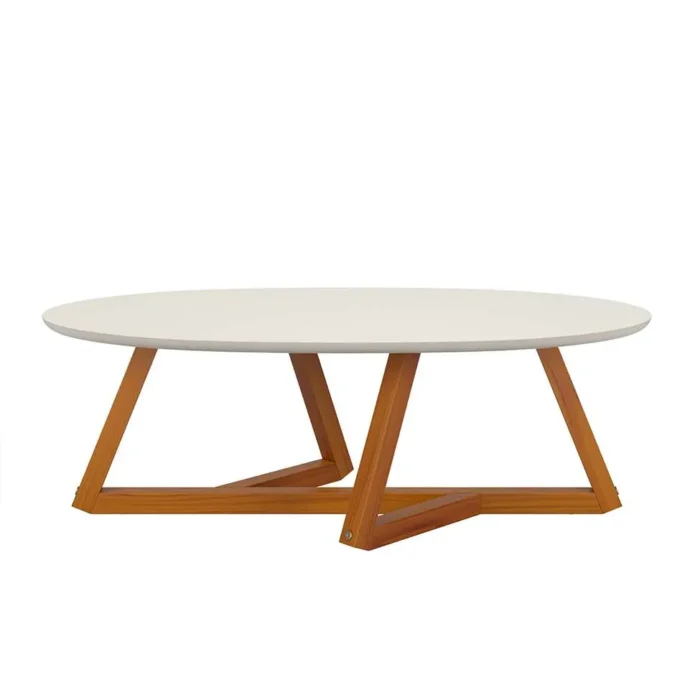 .Mesa De Centro Classic | Branco Com Amêndoa(premi). - Imagem 3