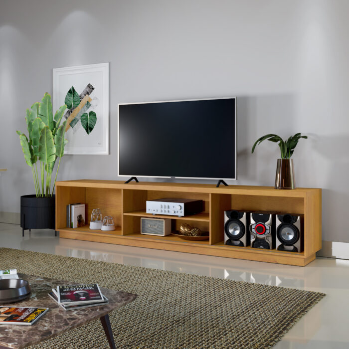 Rack Arezzo Mavaular 220cm para TV até 75 Polegadas 2 Portas (pr) - Imagem 2