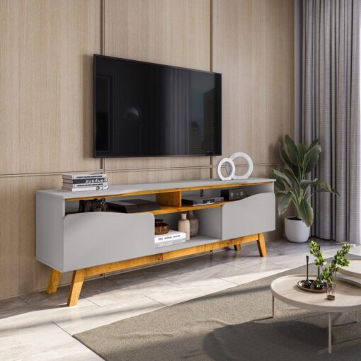 Rack até 75″ Ilhabela Off White/Naturale – BECHARA (tt)