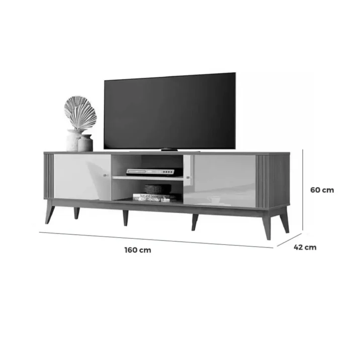 Rack Legacy 160cm para TV até 60 Polegadas EDN (pr) - Imagem 8
