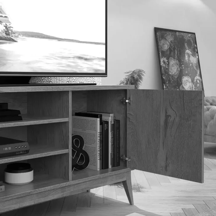 Rack Vinci Retrô Para TV até 50 Polegadas EDN Móveis (pr) - Imagem 5