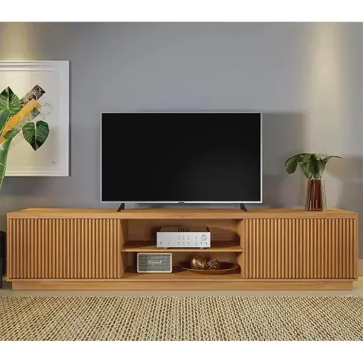 Rack Arezzo Mavaular 220cm para TV até 75 Polegadas 2 Portas (pr)
