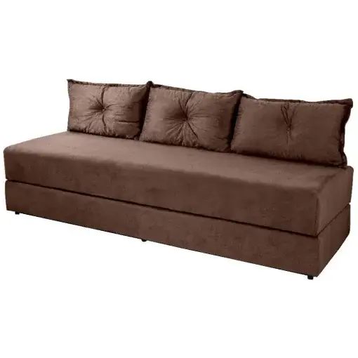 Sofanete Sofá de 3 lugares Sofá Cama de Casal Bicama em Suede (pr)