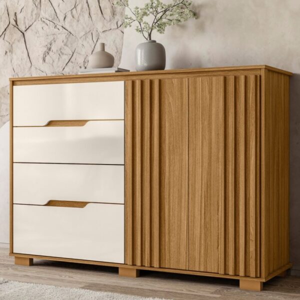 Cômoda Texas com 4 gavetas e 2 portas – (TROP).