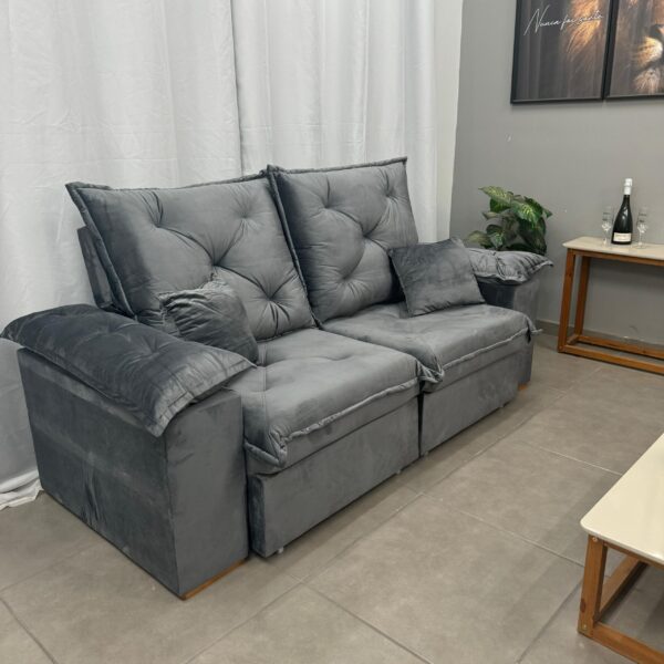 Sofá Retrátil e Reclinável Porto Madero 2,00 m Veludo-Tt