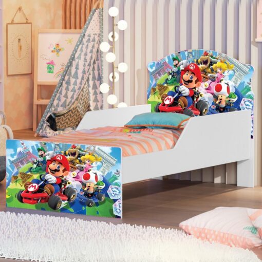 Mini Cama Juvenil Lívia (Menino) Super Mario 404195 – MADEC/VJ MÓVEIS (tt)