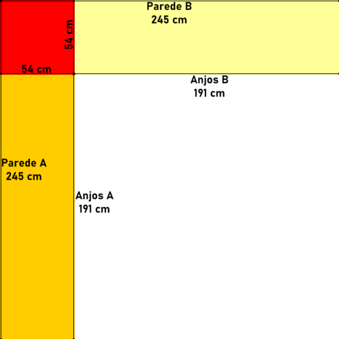 .Closet Anjos 1,91 m x 1,91 m Branco – CARIOCA MÓVEIS(total). - Imagem 4