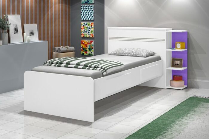 Cama Solteiro Baú Jade– J&A MÓVEIS (tt) - Imagem 4