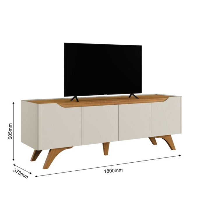 Rack até 75″ Atenas 1.8 Off White/Naturale – MAVAULAR (tt) - Imagem 6