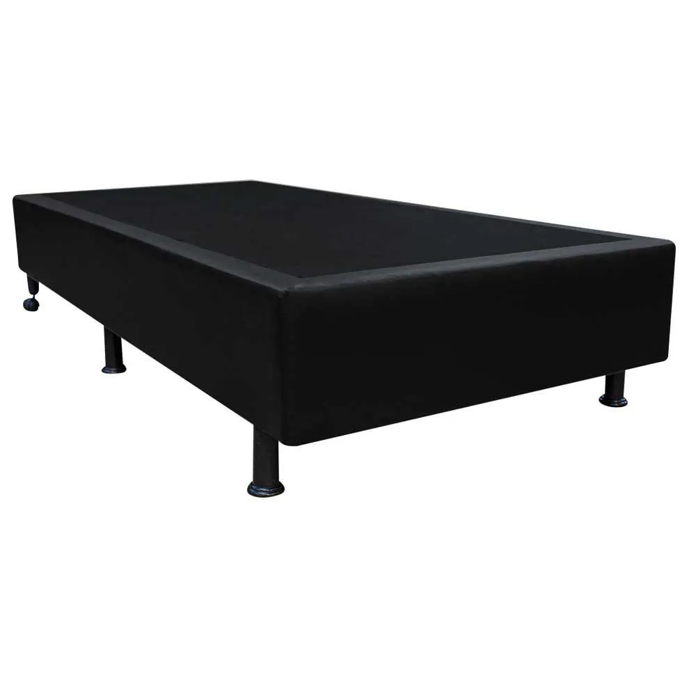 Base Cama Box Solteiro Suede ou corino 25x88x188 (pr)