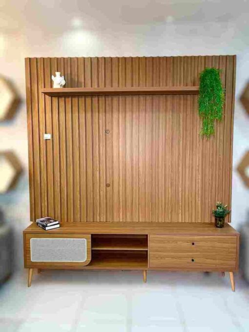 Painel + Rack até 75″ TB346F Freijó – DALLA COSTA (tt)