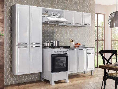 Cozinha Completa Rose 4 peças Aço – Branco (lord)