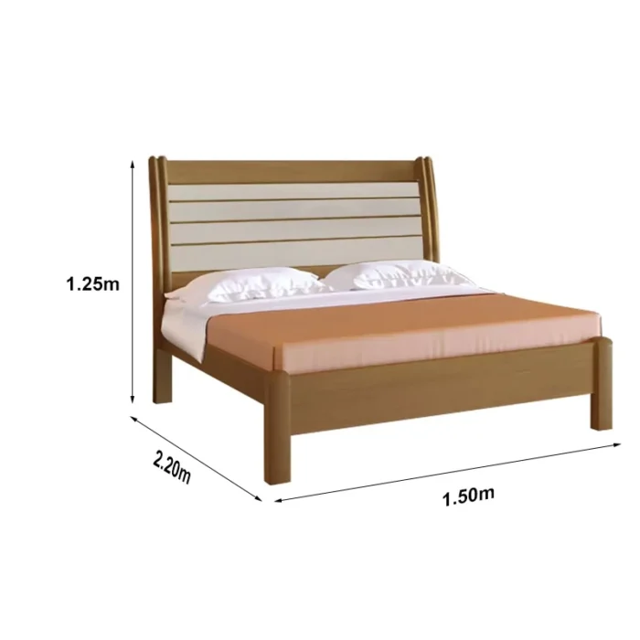 .Cama Casal Esmeralda Plus Cinamomo/Off D Doro (ruffer). - Imagem 2