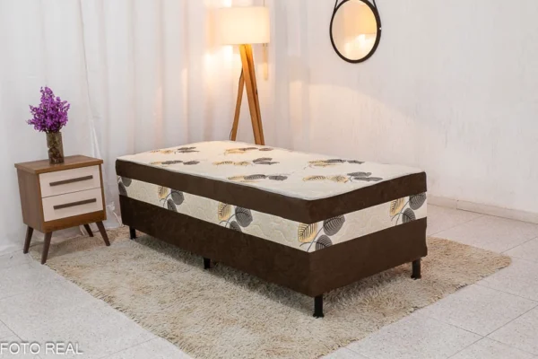 Cama Unibox Solteiro Marrom 88x188x62 - Nosso Sonho (rf)
