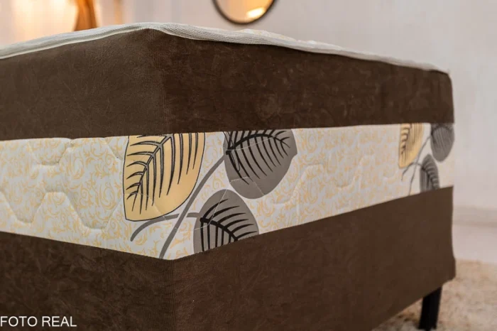 Cama Unibox Solteiro Marrom 88x188x62 - Nosso Sonho (rf) - Imagem 2
