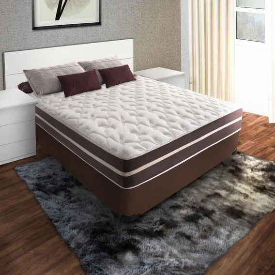 .Colchão + Base Casal Classic Superlastic 138 x 188 x 58 (L x C x A) (prem).