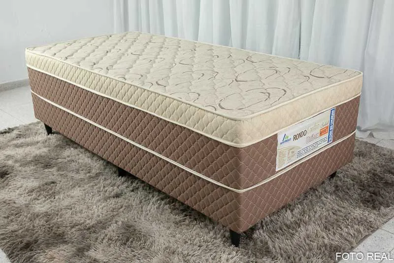 Cama Box Solteiro Ortopédico com Espuma D33 Rondoconfort (rn)